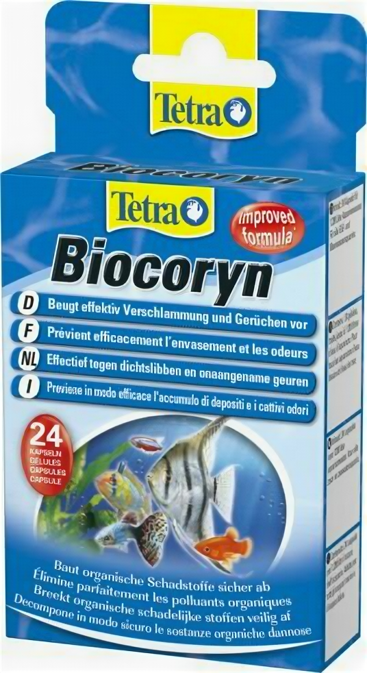 Tetra Кондиционер Tetra BIOCORYN для разложения органики на объем 1200 л, 24 капсулы