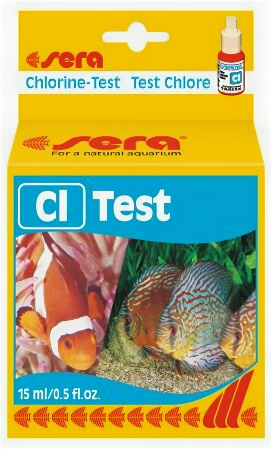 Sera Тест Sera Cl-Test на хлор для аквариумной воды, 15 мл