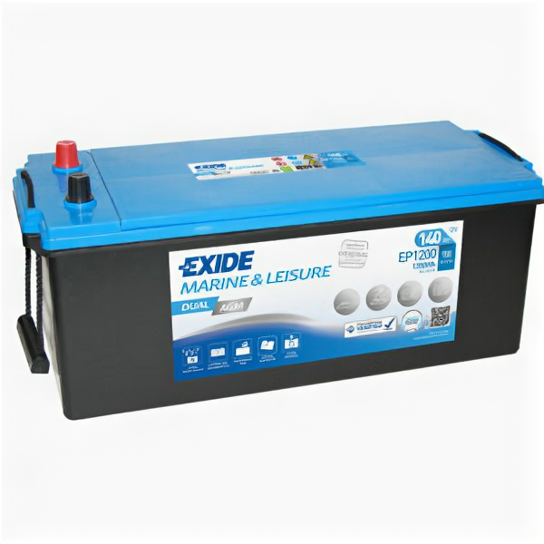 Аккумулятор Exide DUAL AGM EP1200 140 Ач 700А 1200Wh