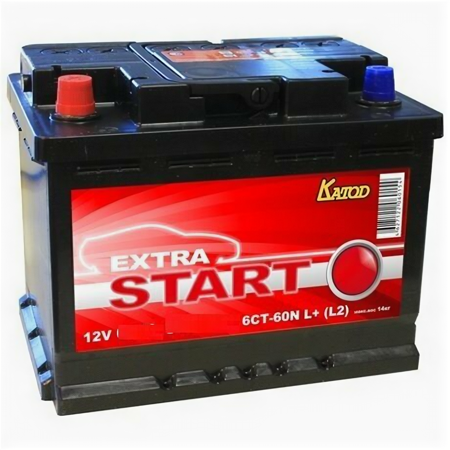 Аккумулятор 55 а/ч, прямая пол-сть EXTRA-START 6СТ-60N L+ (L2) ES-6СТ-55NL+(L2)