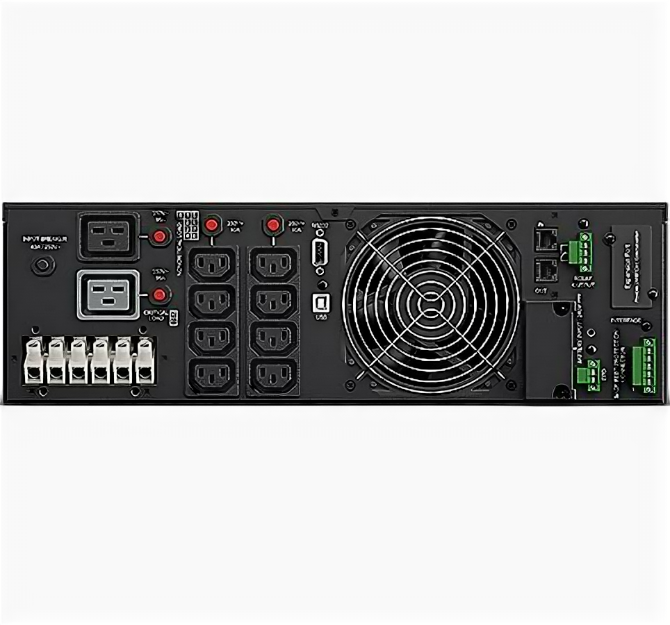 Источник бесперебойного питания CyberPower Online, 6000VA/5400W USB/RS-232/Dry/EPO/SNMPslot/RJ11/45/ВБМ - фото №4