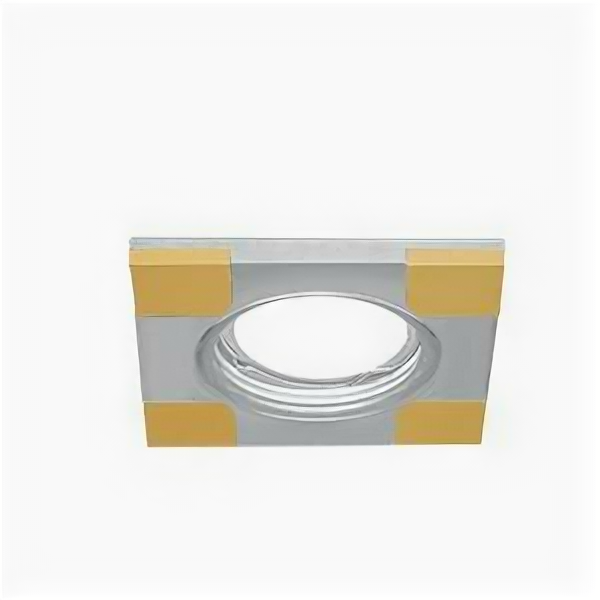 фото Gauss Светильник Aluminium Gu5.3 1/30 квадрат, хром/золото