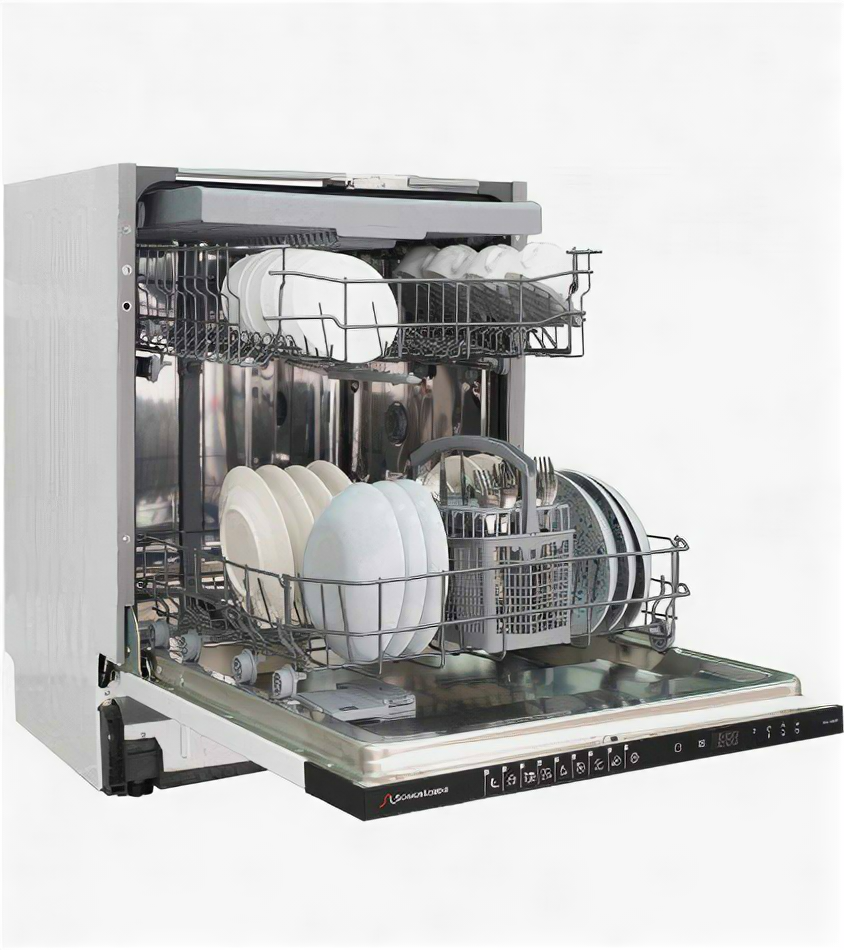 Посудомоечная машина встраиваемая Schaub Lorenz SLG VI6911, инвертор, Aquastop, луч на полу, турбо-сушка - фото №7