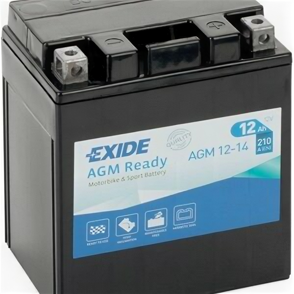 Аккумулятор мото Exide AGM 12-14 (YTX14AHL-BS)