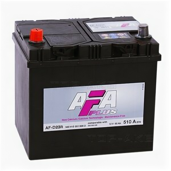 Аккумулятор Afa Plus 60 А/Ч Прямая L+ 232x173x225 En510 А AFA арт. AF-D23R