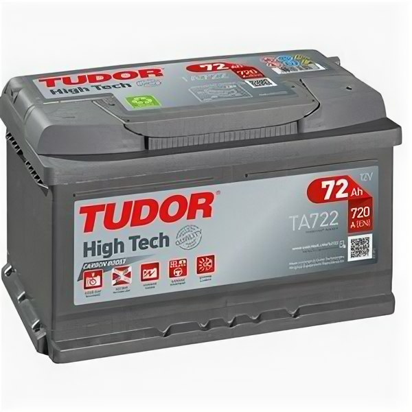 Аккумулятор Tudor High Tech TA722 72 Ач 720А низкий