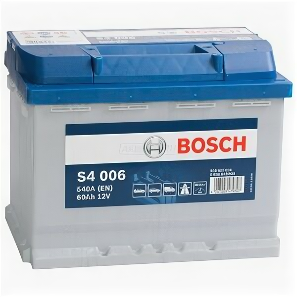 Аккумулятор Bosch S4 006 60 Ач 540А прямая полярность