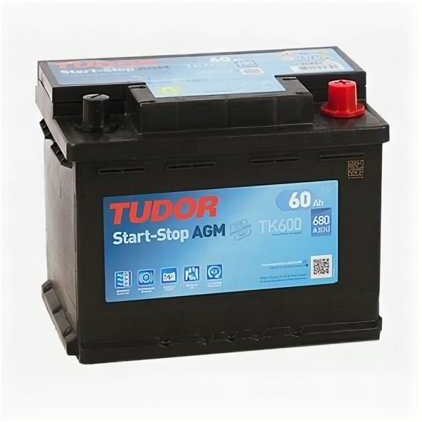 Аккумулятор Tudor AGM Start-Stop TK600 60 Ач 680А