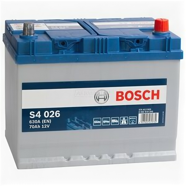 Аккумулятор Bosch S4 026 70 Ач 630А обратная полярность
