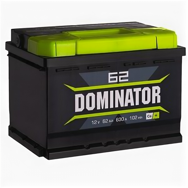 Аккумулятор Dominator 62 Ач 630А низкий обр. пол.