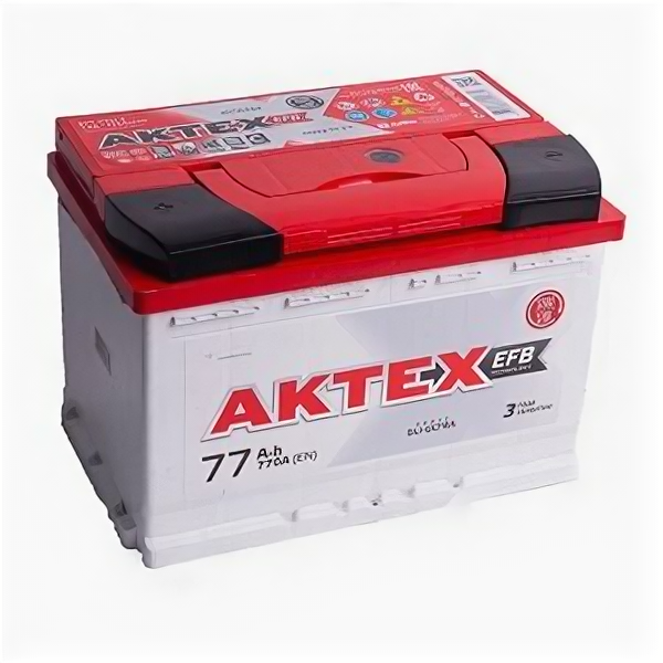 Аккумулятор Aktex EFB 77 Ач 770А прямая полярность