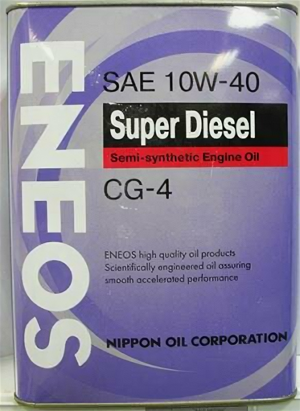 ENEOS OIL1328 ENEOS Super Diesel 10W40 (4L)_масло моторн.! полусинт.\API CG-4