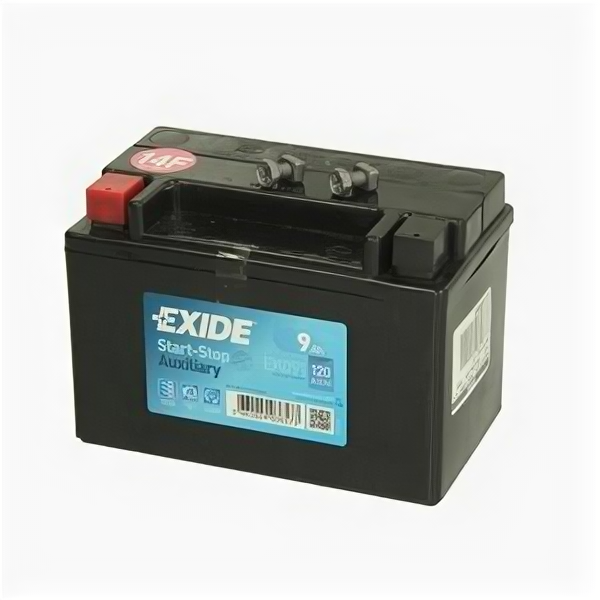 Аккумулятор дополнительный Exide EK091 AGM 9 Ач 120А
