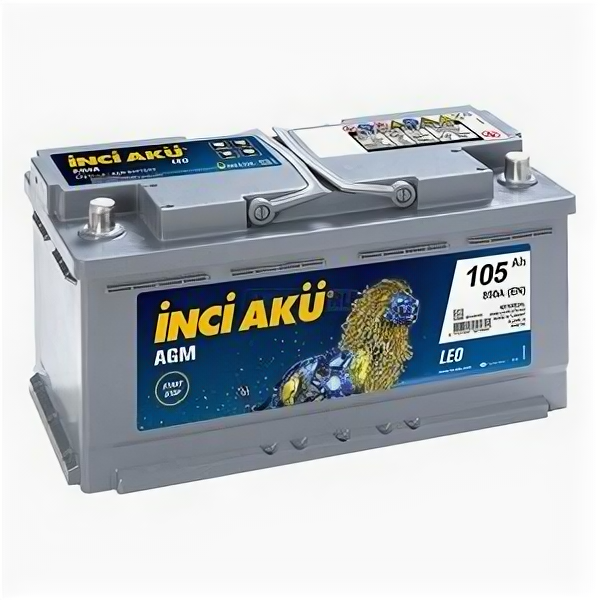 Аккумулятор Inci Aku AGM Start-Stop 105 Ач 850А