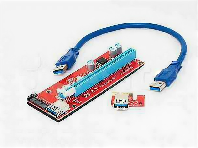 Райзер PCI-E 1x to 16x USB 3.0 riserSATA