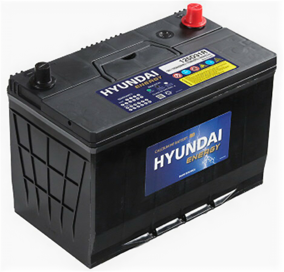 Аккумулятор автомобильный Hyundai 125D31R 6СТ-100 прям. 306x173x225