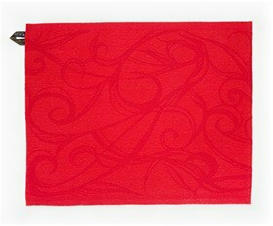 Полотенце льняное кухонное Aika красное 45 x 55 см