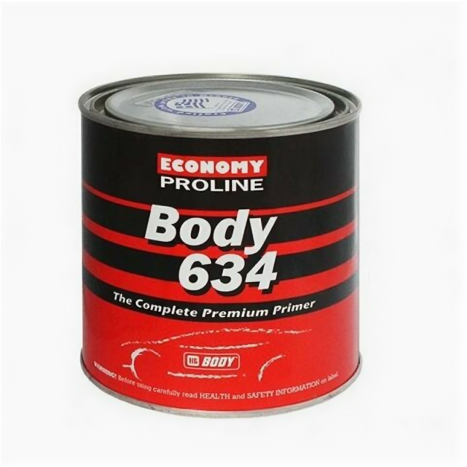 Грунт HB BODY PROLINE 634 RED LINE 4:1 (6340200001) быстросохнущий акриловый наполнитель алкидный чёрный 0.8 л. BODY-634-PROL-BK-0.8