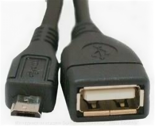 Кабель 0.8 m USB(Af) - microUSB OTG, AT6028