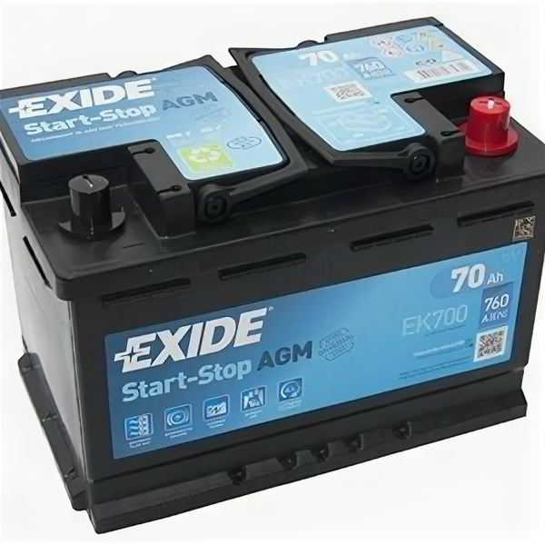 Аккумулятор Exide EK700 AGM Start-Stop 70 Ач 760А