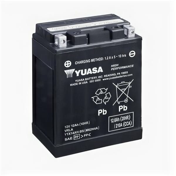 Аккумулятор мото Yuasa YTX14AH-BS