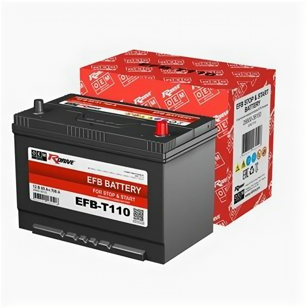 Аккумулятор RDrive EFB T110 85 Ач 760А обратная полярность (D31L)
