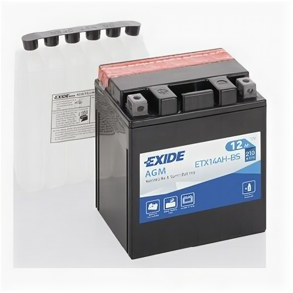 Аккумулятор мото Exide ETX14AH-BS (YTX14AH-BS)