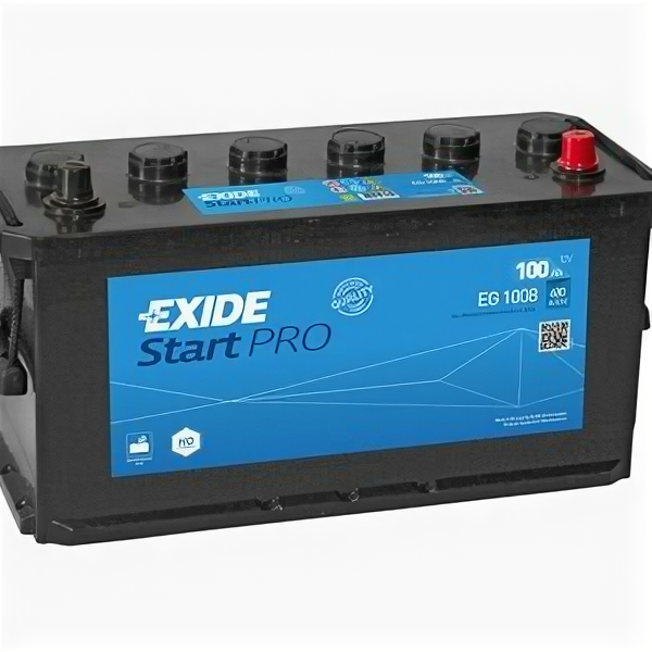 Аккумулятор Exide Start PRO EG1008 100 Ач 680А обр. пол.