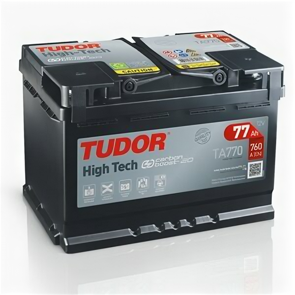 Аккумулятор Tudor High Tech TA770 77 Ач 760А обр. пол.