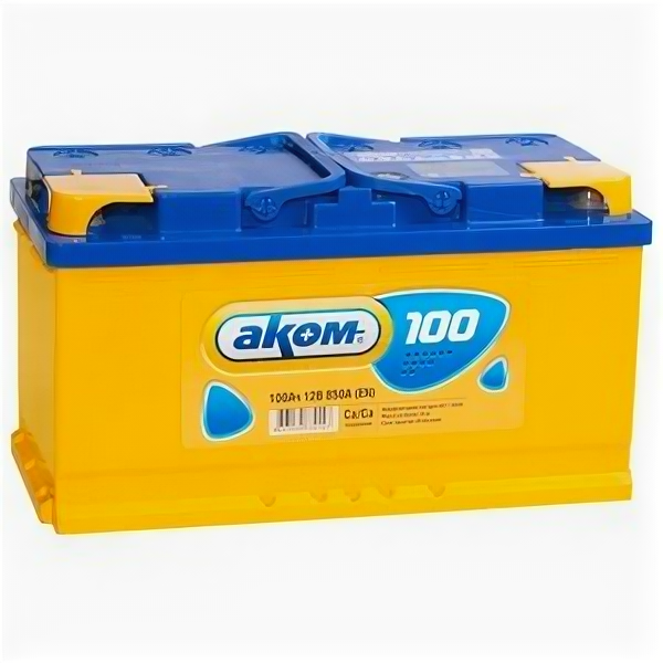 Аккумулятор AKOM 100 Ач 850А прямая полярность