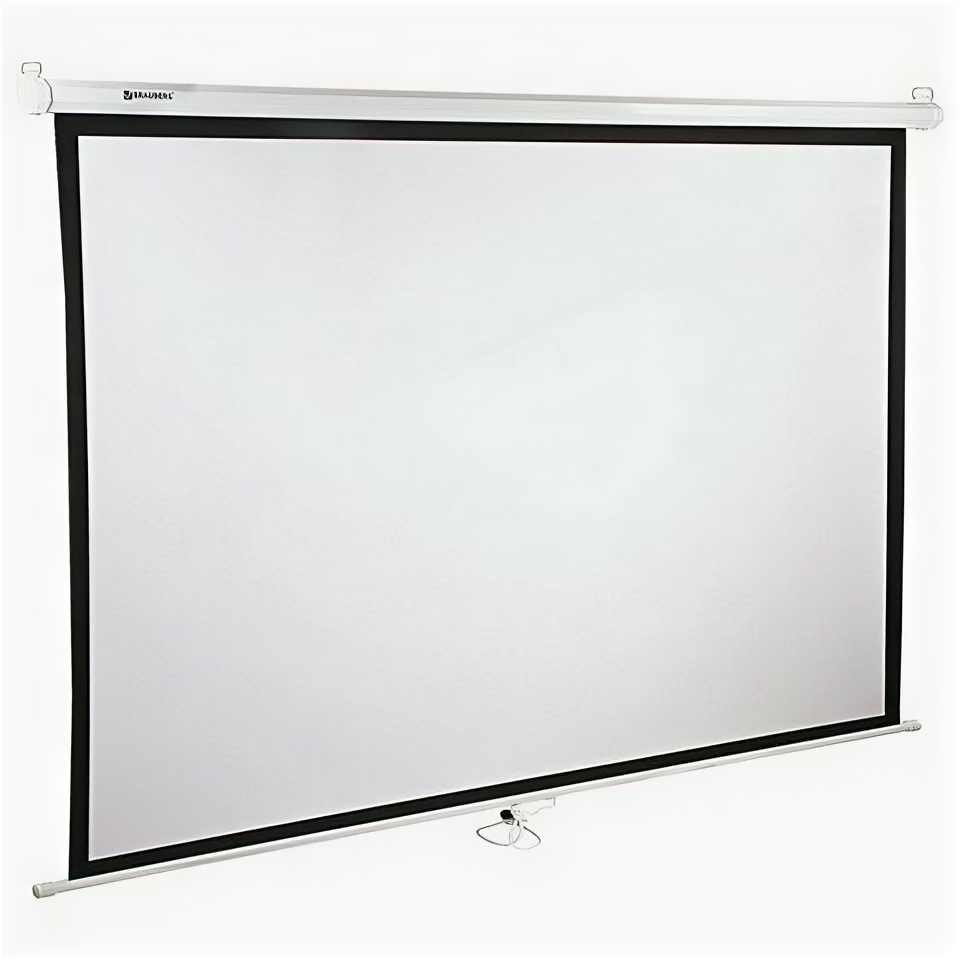 Проекционный матовый настенный экран Brauberg Wall 150*200 см