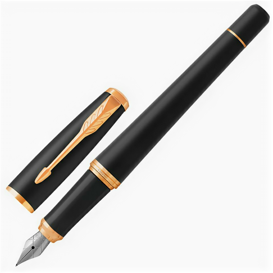 ручка перьевая Parker Urban Core Muted Black GT, 0,5мм, синяя - фото №1