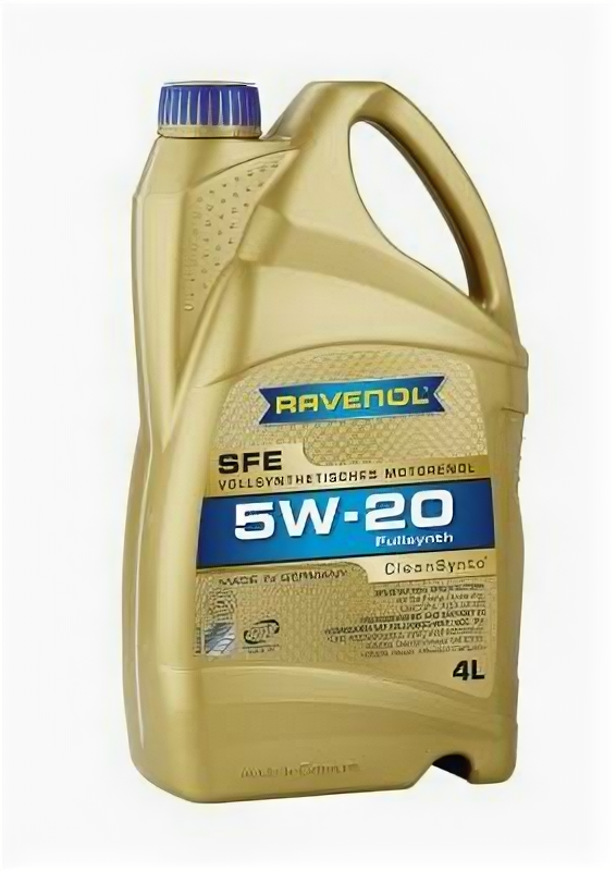 RAVENOL 4014835722590 Масло моторное Super Fuel Economy SFE SAE 5W-20 (4л)