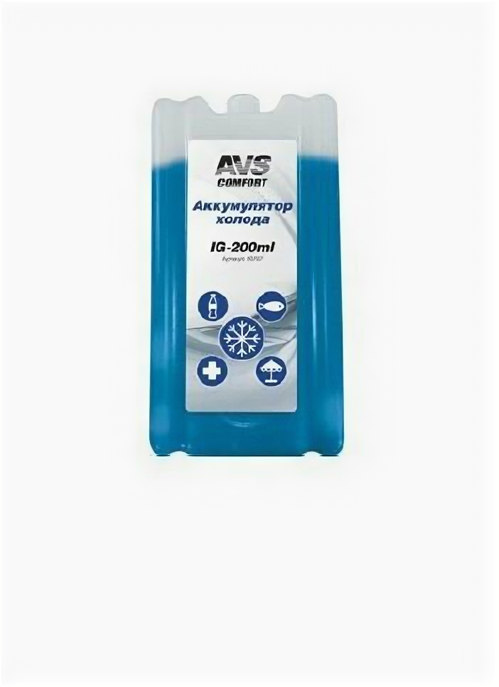 фото Аккумулятор холода AVS 200 мл пластик AVS 80707 | цена за 1 шт