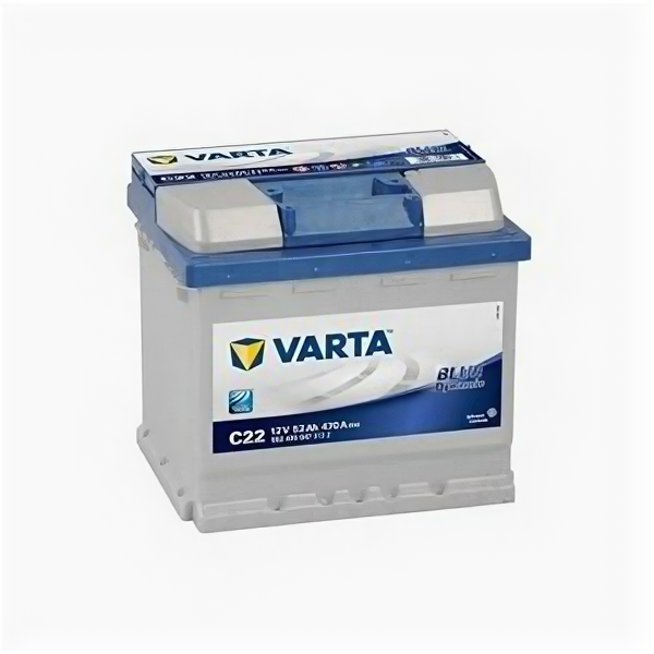 Аккумулятор Varta Blue Dynamic C22 52 Ач 470А обр. пол.