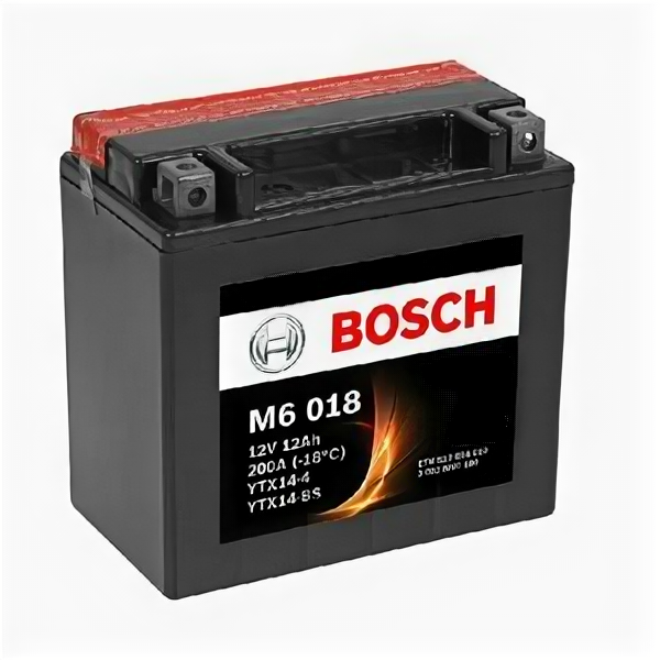 Аккумулятор мото Bosch M6 018 (YTX14-BS) AGM