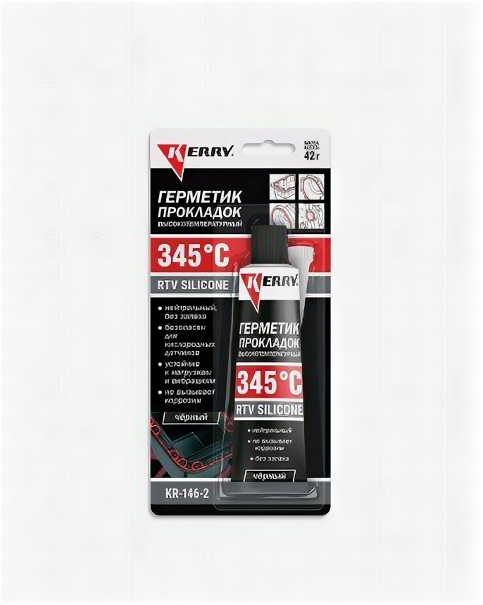 фото Герметик прокладок черный высокотемпературный нейтральный