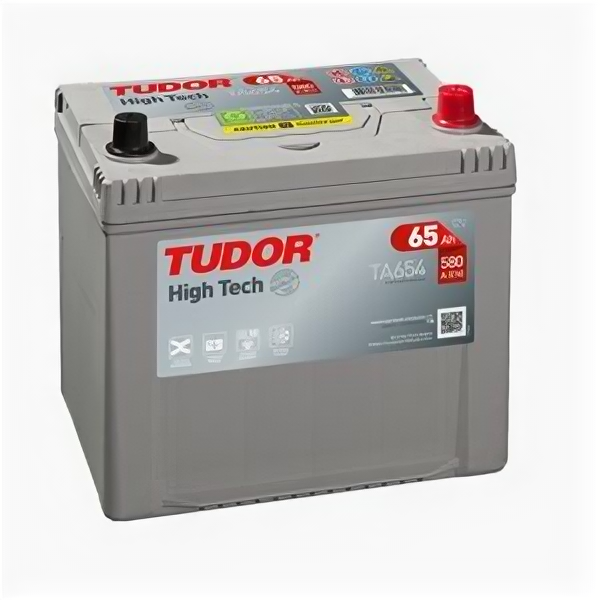 Аккумулятор Tudor High Tech TA654 65 Ач 580А обр. пол.