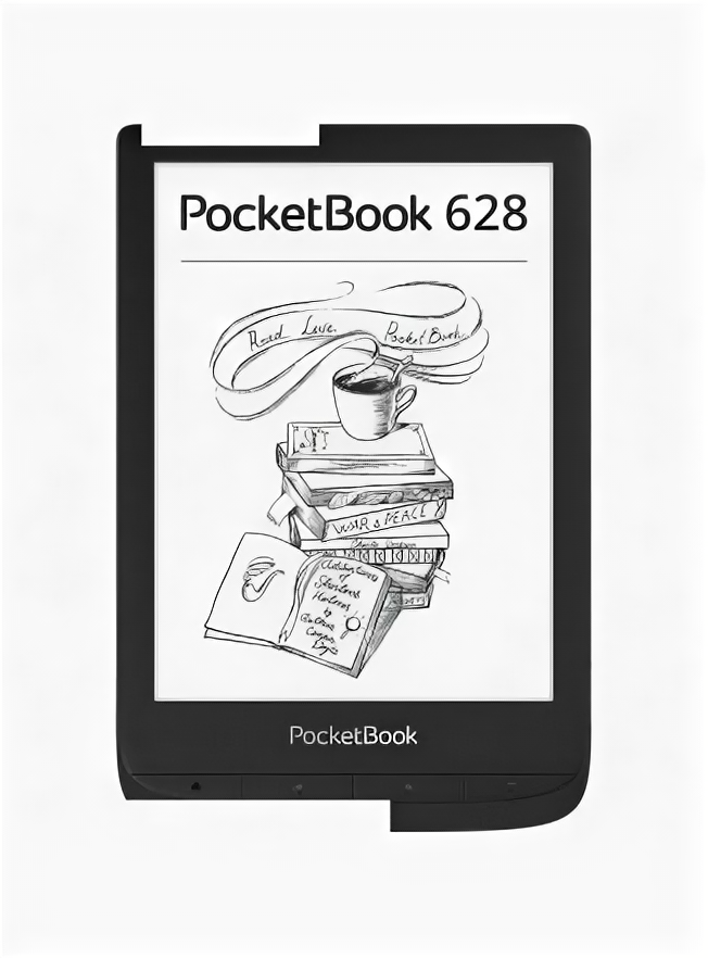 Электроника PocketBook Электронная книга 628 1024x758, E-Ink, 8 ГБ, черный