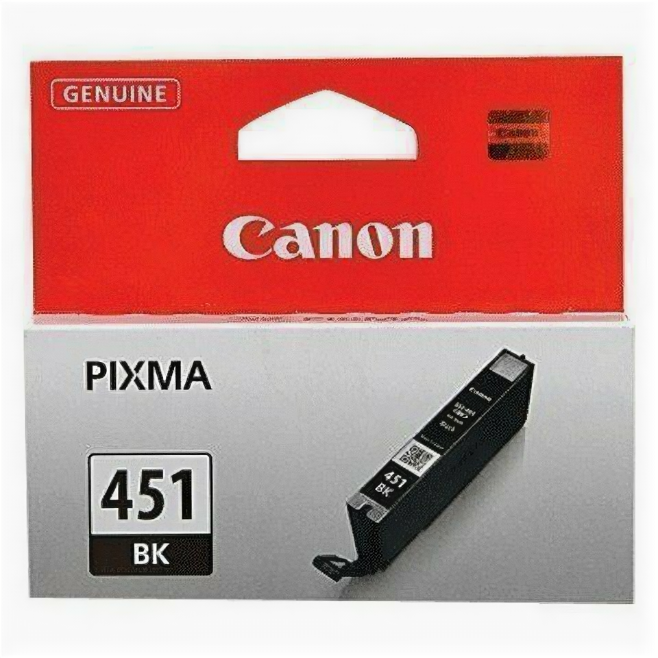 Картридж струйный CANON (CLI-451Bk) Pixma iP7240 и другие, черный, оригинальный, 6523В001