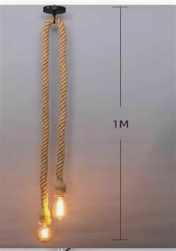 фото Светильник "Канат" 2хЕ27 60Вт LOFT Двойной 100см