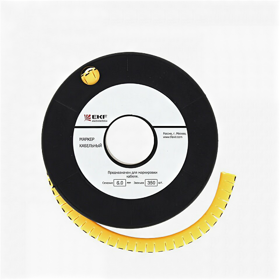 EKF Маркер кабельный 6,0 мм², C (ЕС-3) PROxima plc-KM-6-C