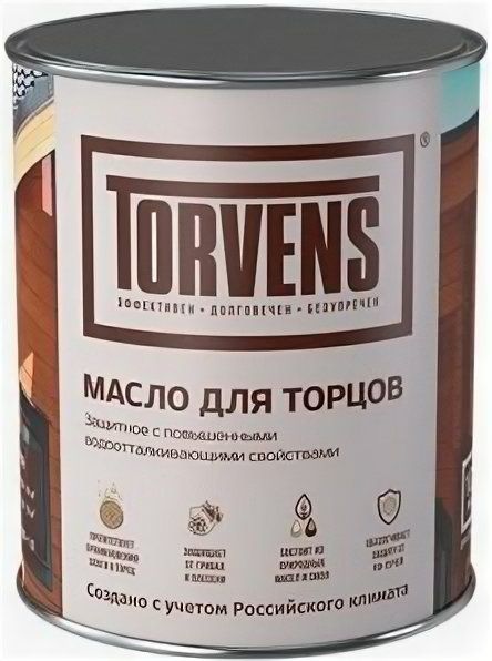 Состав для Торцов Torvens 1л Мускатный Орех Защитное с Повышенными Водоотталкивающими Свойствами / Торвинс.