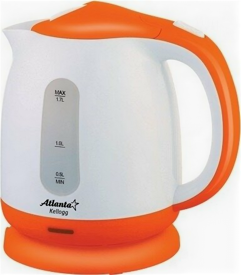 Чайник электрический Atlanta ATH-2371 (orange) пластиковый ATH-2371 (orange) .