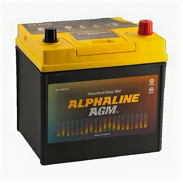 Аккумулятор Alphaline AGM Start-Stop AX D23L 50 Ач 550А