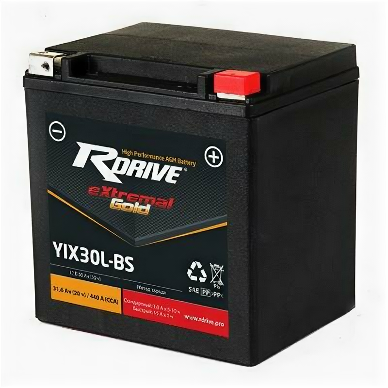 Аккумулятор RDrive eXtremal GOLD 30Ач обратная полярность YIX30L-BS