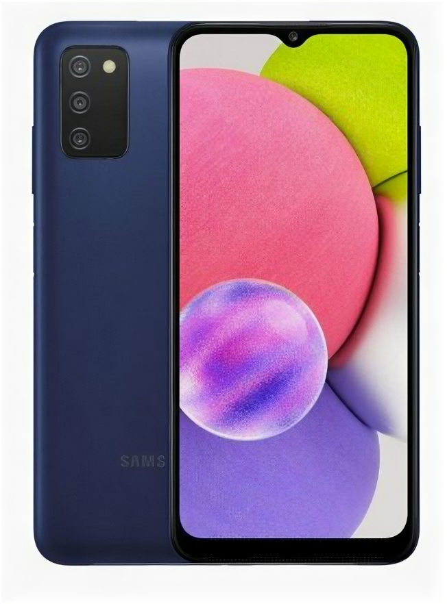 Мобильный телефон Samsung Galaxy A03s 4/64 ГБ, синий