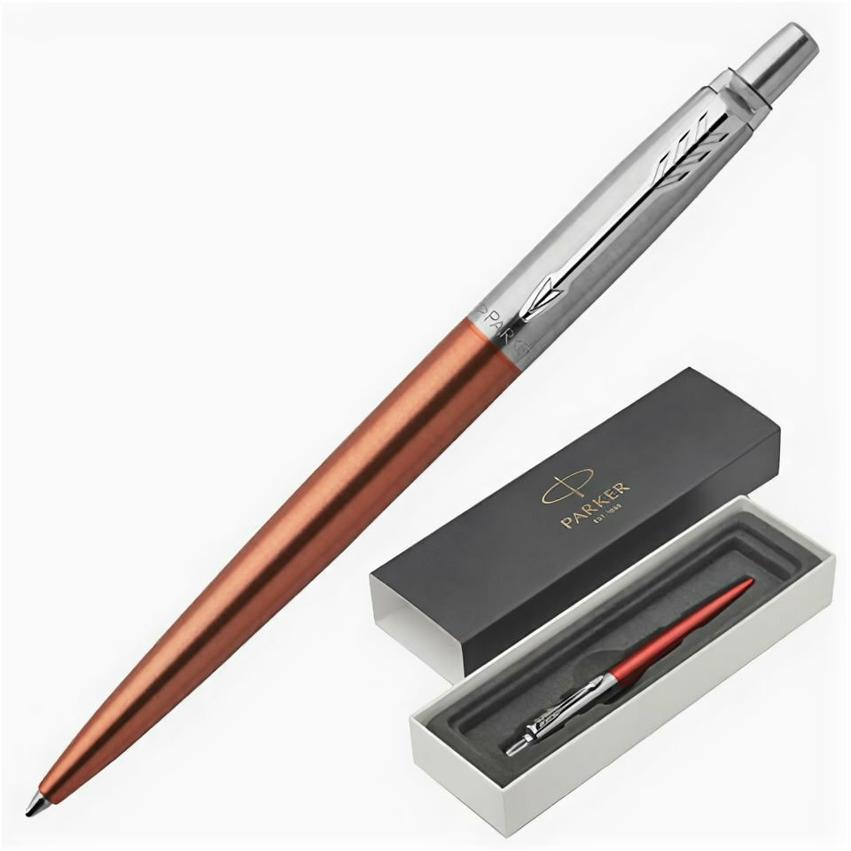 Ручка шариковая Parker Jotter Chelsea Orange CT цвет чернил синий цвет корпуса оранжевый (артикул производителя 1953189)