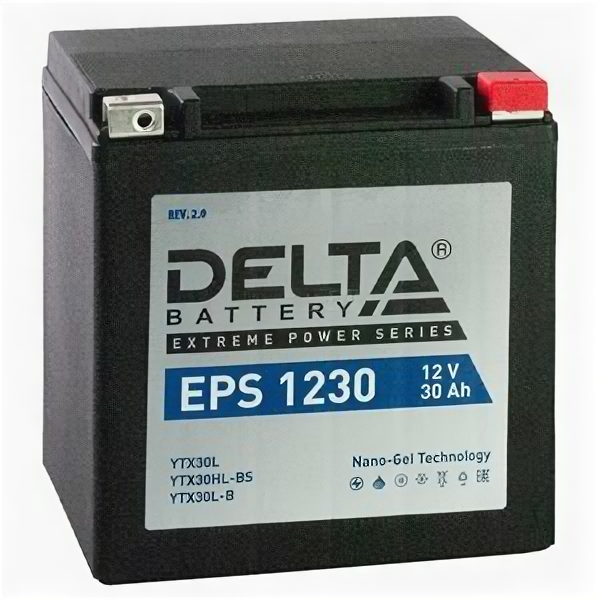 Аккумулятор мото Delta EPS 1230 (YIX30L, YB30L-B) GEL