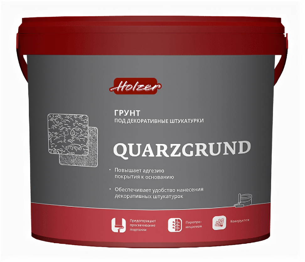фото Holzer Quarzgrund Грунт под декоративные штукатурки (16 кг)